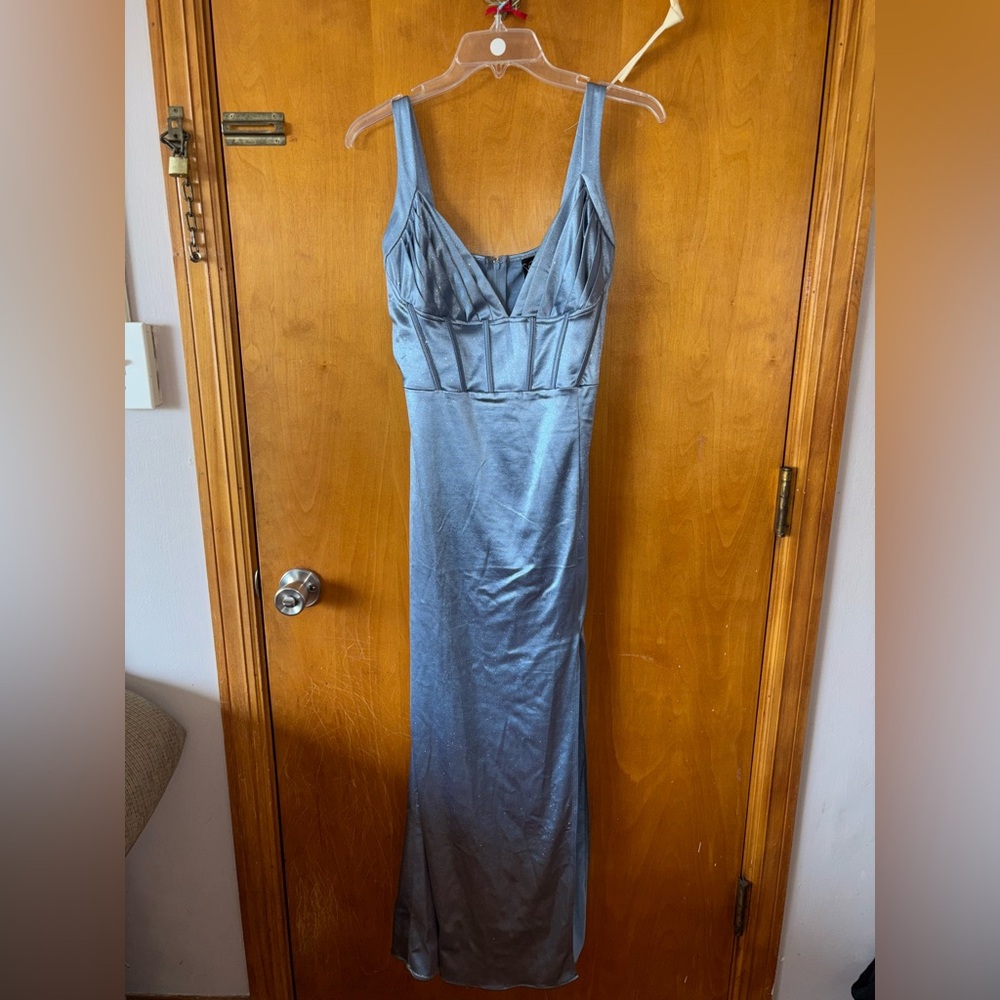 Light blue glitter dress